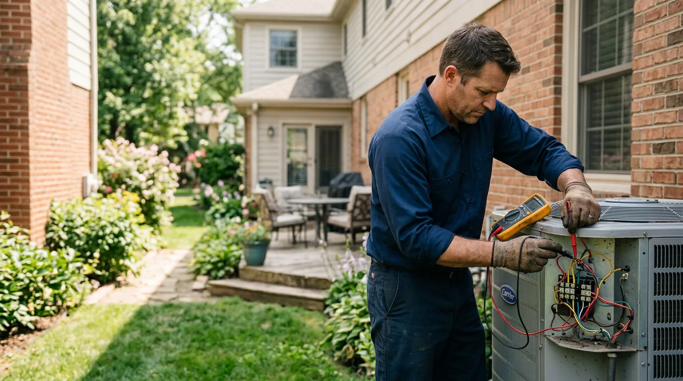 HVAC technician working near Thida, AR